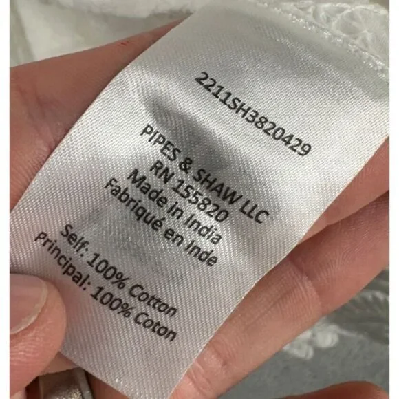 Veronica Beard Womens Mini Dress XL Daeja White Geometric Lace‎ Button Up NEW